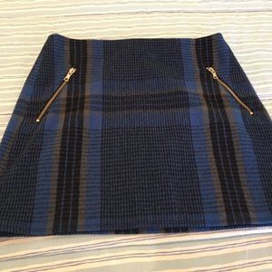 Gap Plaid Wool Blend Skirt